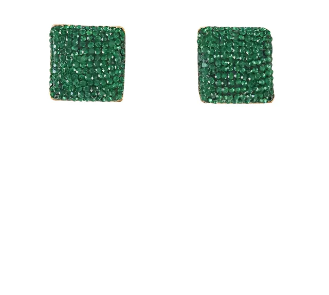 The Ella Earrings - Emerald
