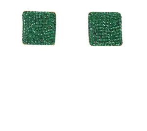 The Ella Earrings - Emerald