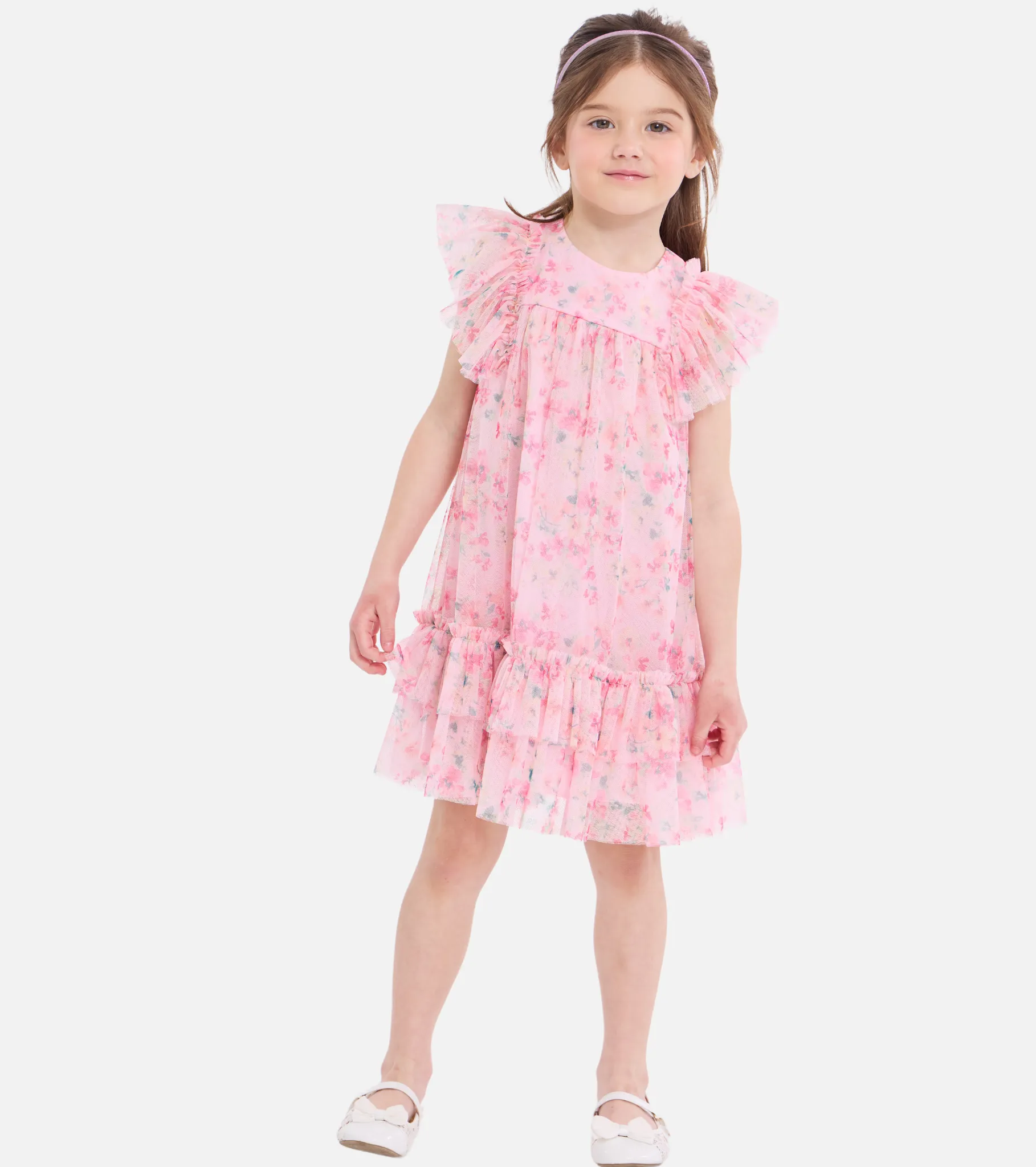 Thea Tiered Flutter Dress