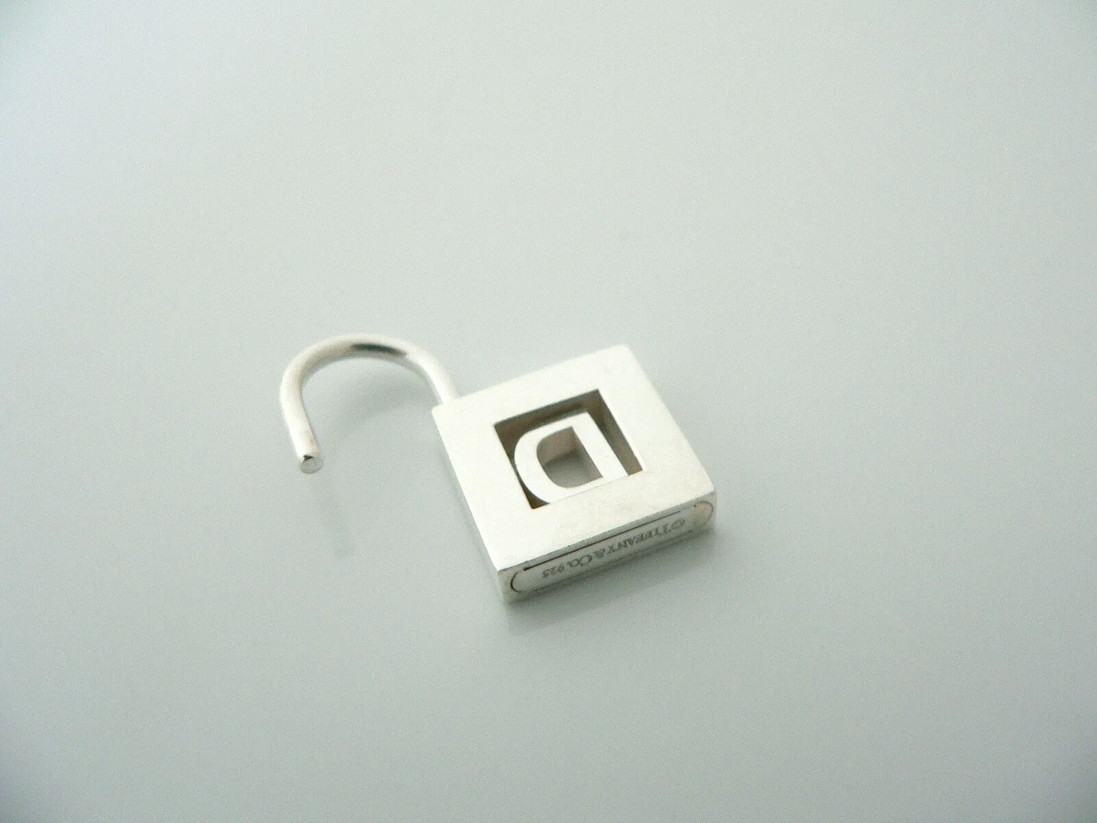 Tiffany & Co Alphabet D Pendant Padlock Letter Charm 4 Necklace Bracelet Gift