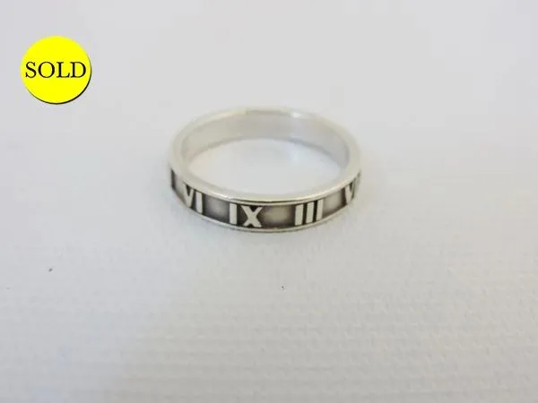 Tiffany & Co. Atlas Ring Size 8.5