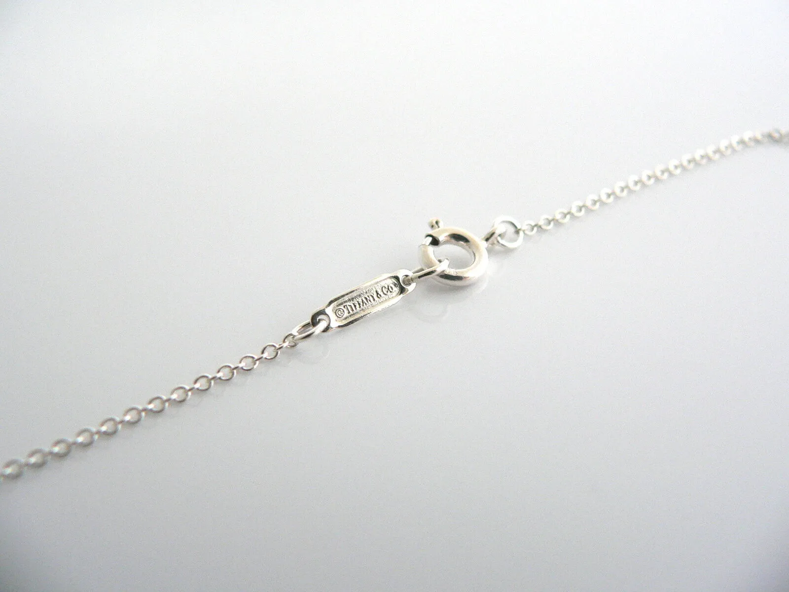 Tiffany & Co Silver Street Sign Charm Necklace Pendant Charm Chain Gift Love