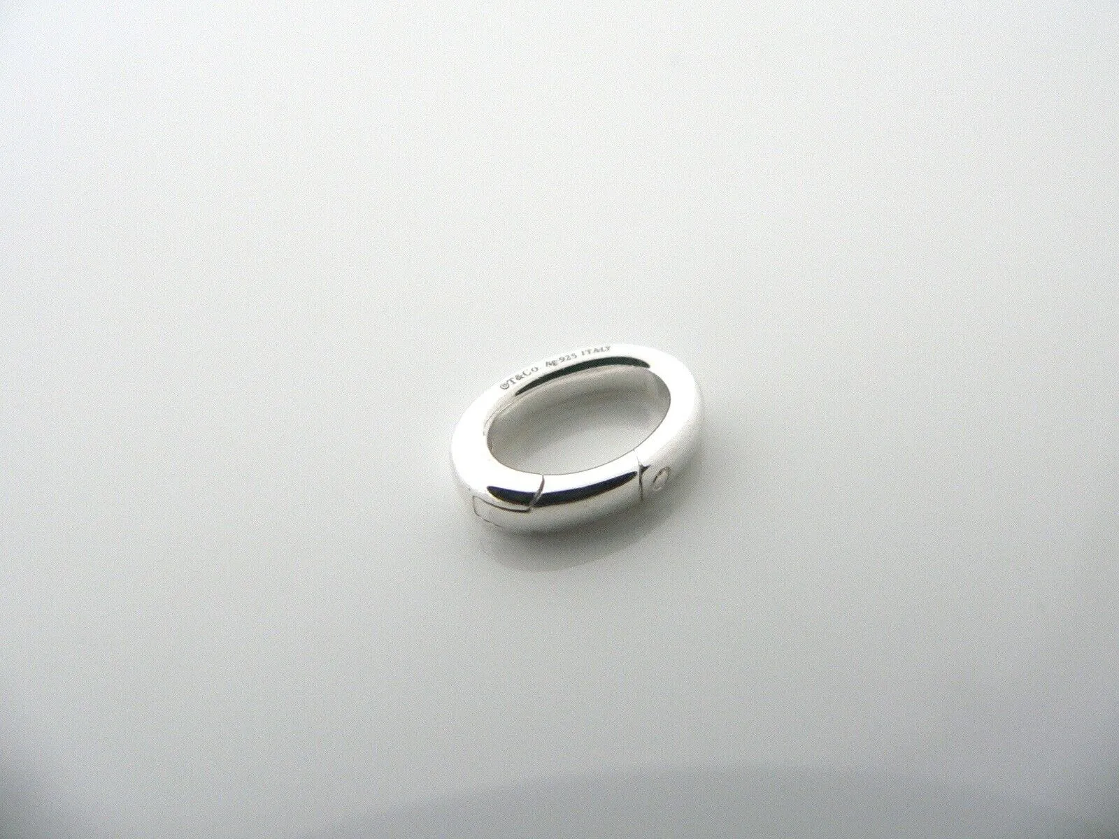 Tiffany & Co Sterling Silver Bracelet Necklace Link Oval Clasp Extender Gift 1.5 inch