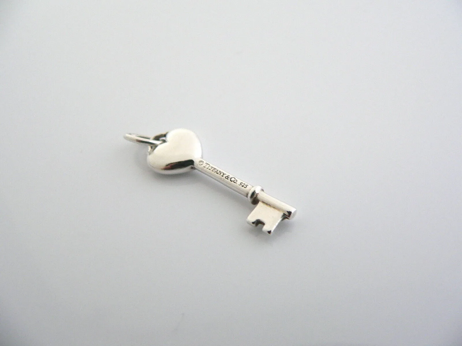 Tiffany Co Diamond Heart Key Pendant Charm 4 Necklace Bracelet Silver Love Gift