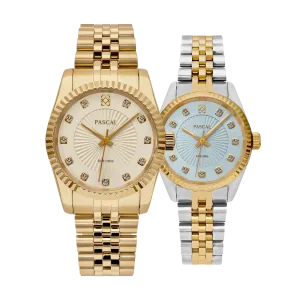 Timeless Classic Diamond Couple Watches