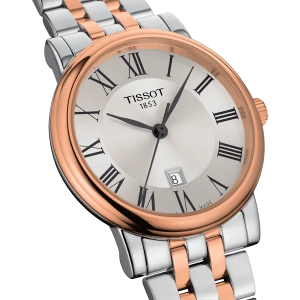 TISSOT CARSON PREMIUM LADY 2 TONES RG QUARTZ WATCH