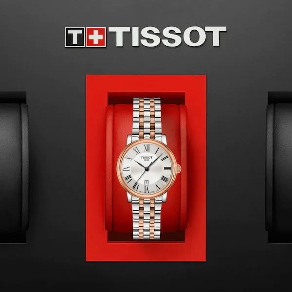 TISSOT CARSON PREMIUM LADY 2 TONES RG QUARTZ WATCH