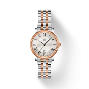 TISSOT CARSON PREMIUM LADY 2 TONES RG QUARTZ WATCH