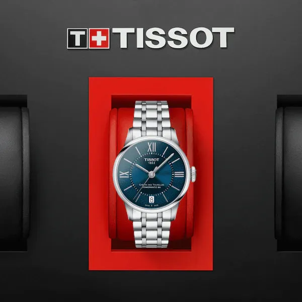 TISSOT CHEMIN DES TOURELLES BLUE POWERMATIC 80 LADY