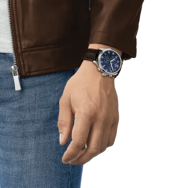 TISSOT CHRONO XL CLASSIC BLUE ON LEATHER