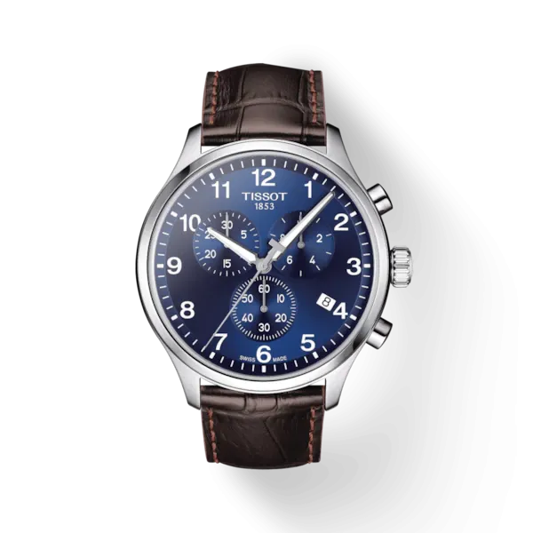 TISSOT CHRONO XL CLASSIC BLUE ON LEATHER