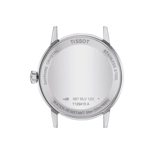 TISSOT CLASSIC DREAM BLACK DIAL QUARTZ WATCH ON BRACELET