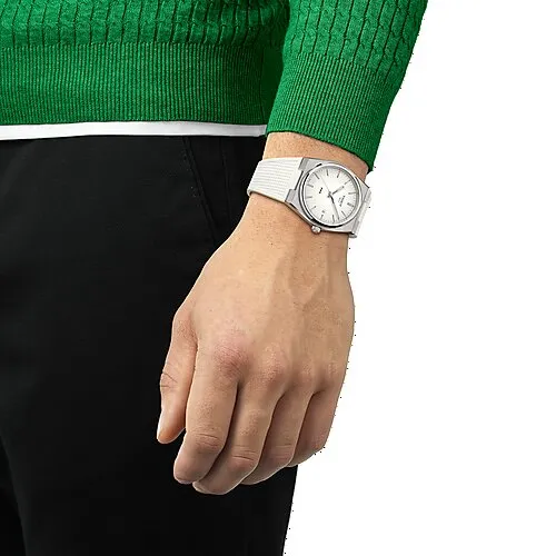 TISSOT PRX QUARTZ WHITE FULL LUME 40mm
