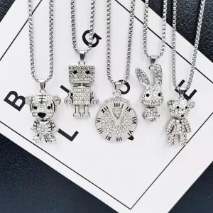 Titanium Steel Panel Necklaces