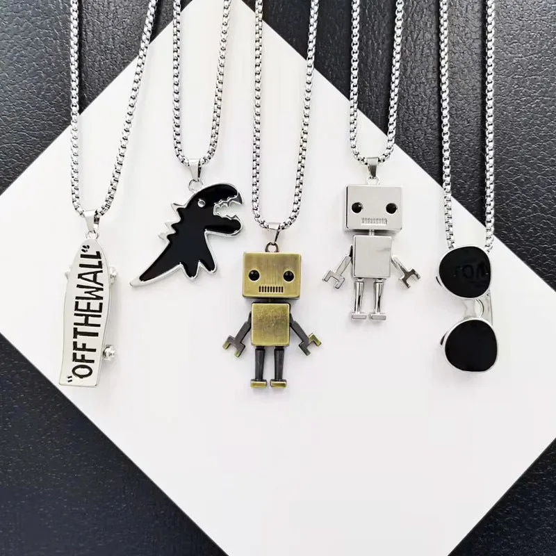 Titanium Steel Panel Necklaces