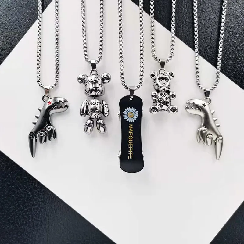 Titanium Steel Panel Necklaces