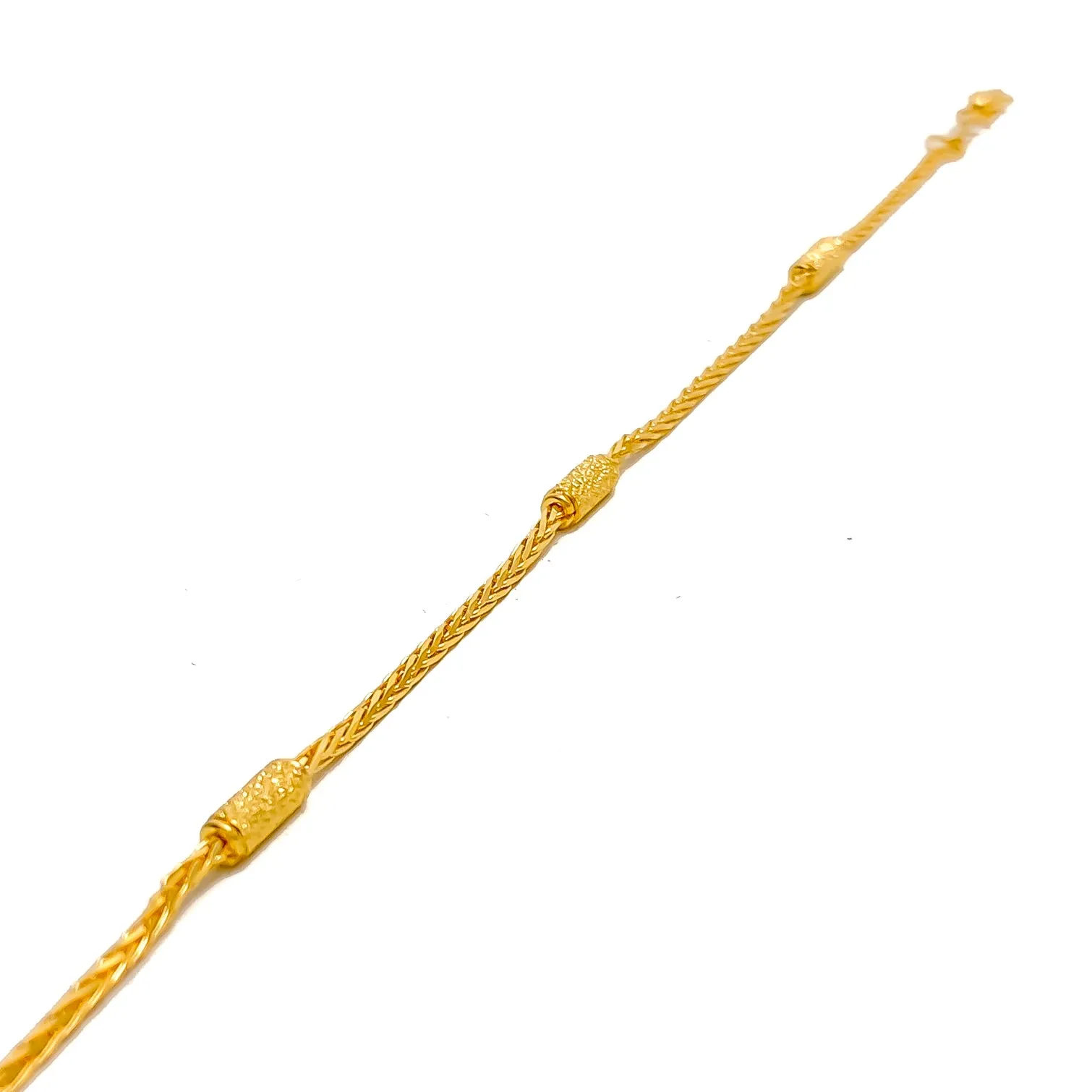 Trendy Sleek 22K Gold Bracelet