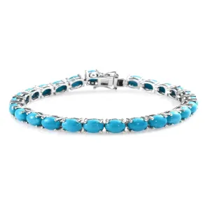 Turquoise 925 Sterling Silver Tennis Bracelet Jewelry