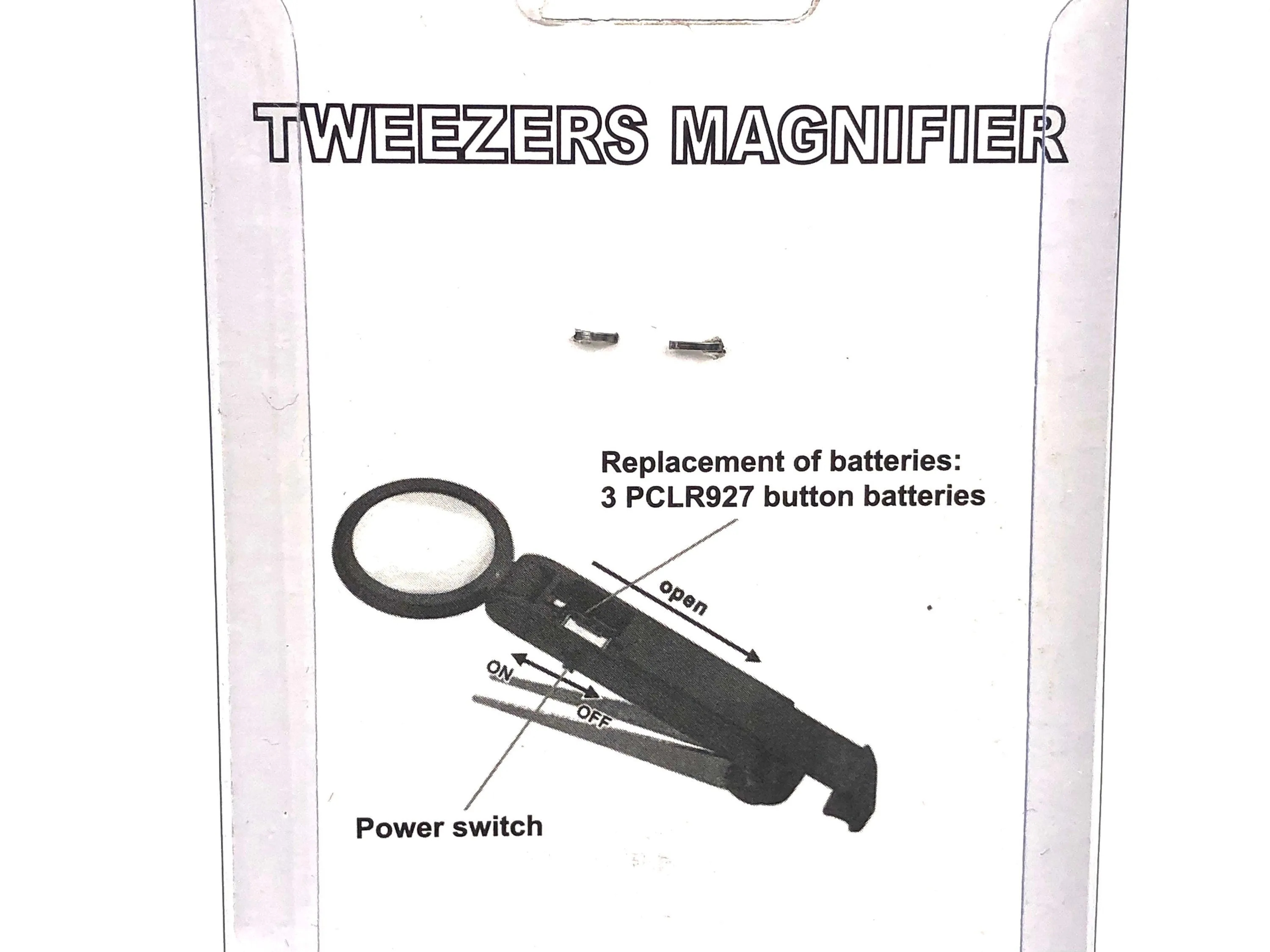 Tweezers Magnifier w/ LED Light