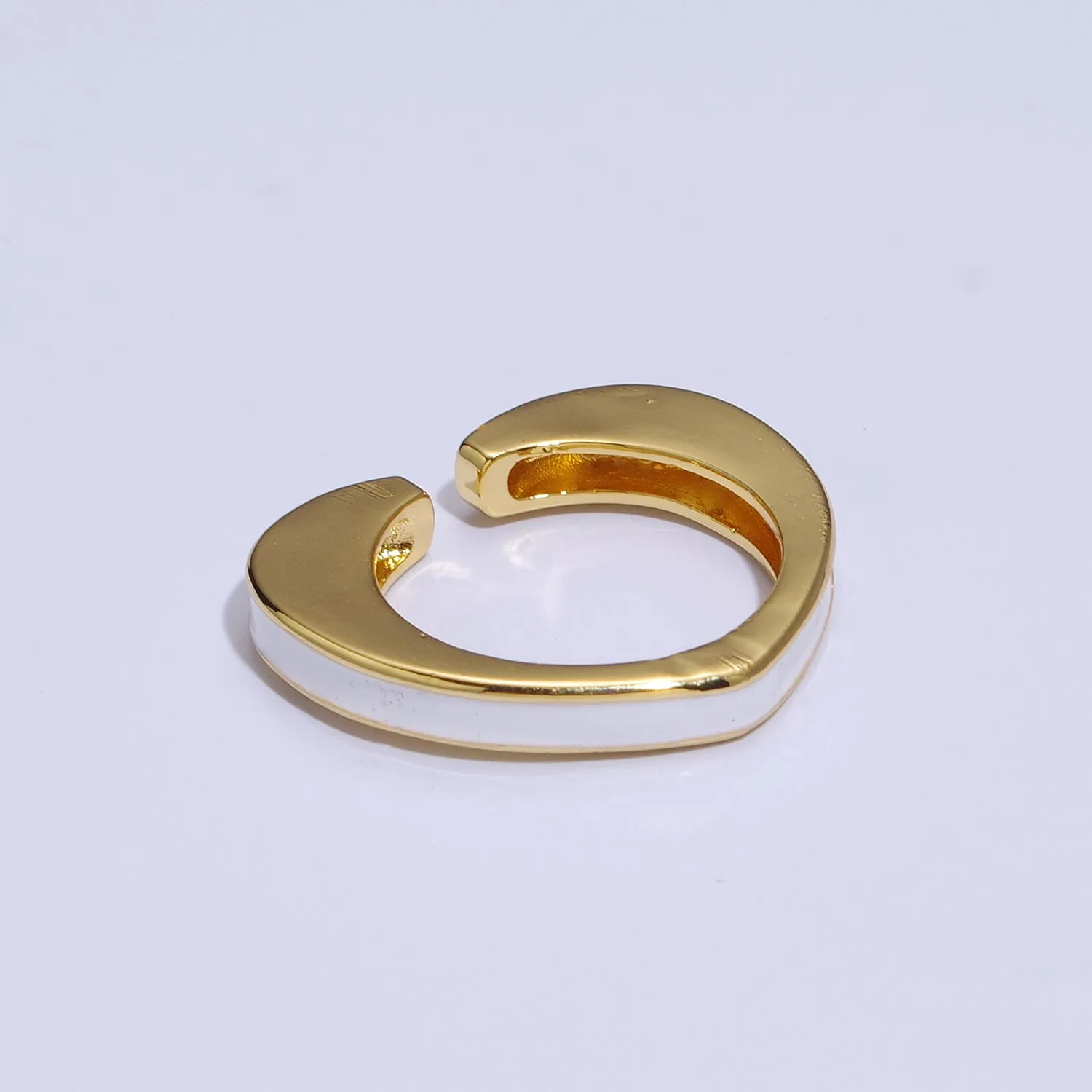 Unique Heart Shaped Open Ring Enamel Colorful Band S-258 ~ S-267