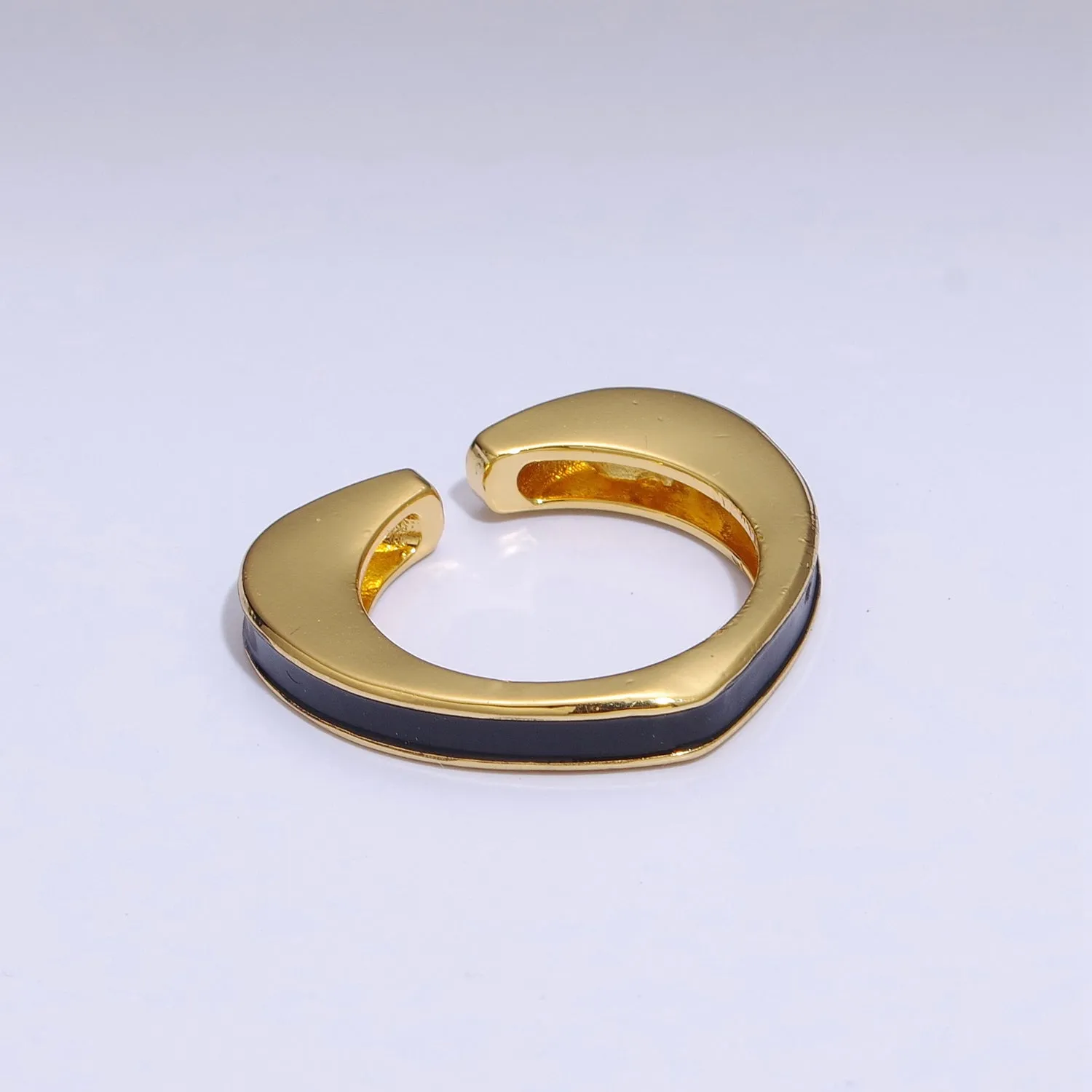 Unique Heart Shaped Open Ring Enamel Colorful Band S-258 ~ S-267
