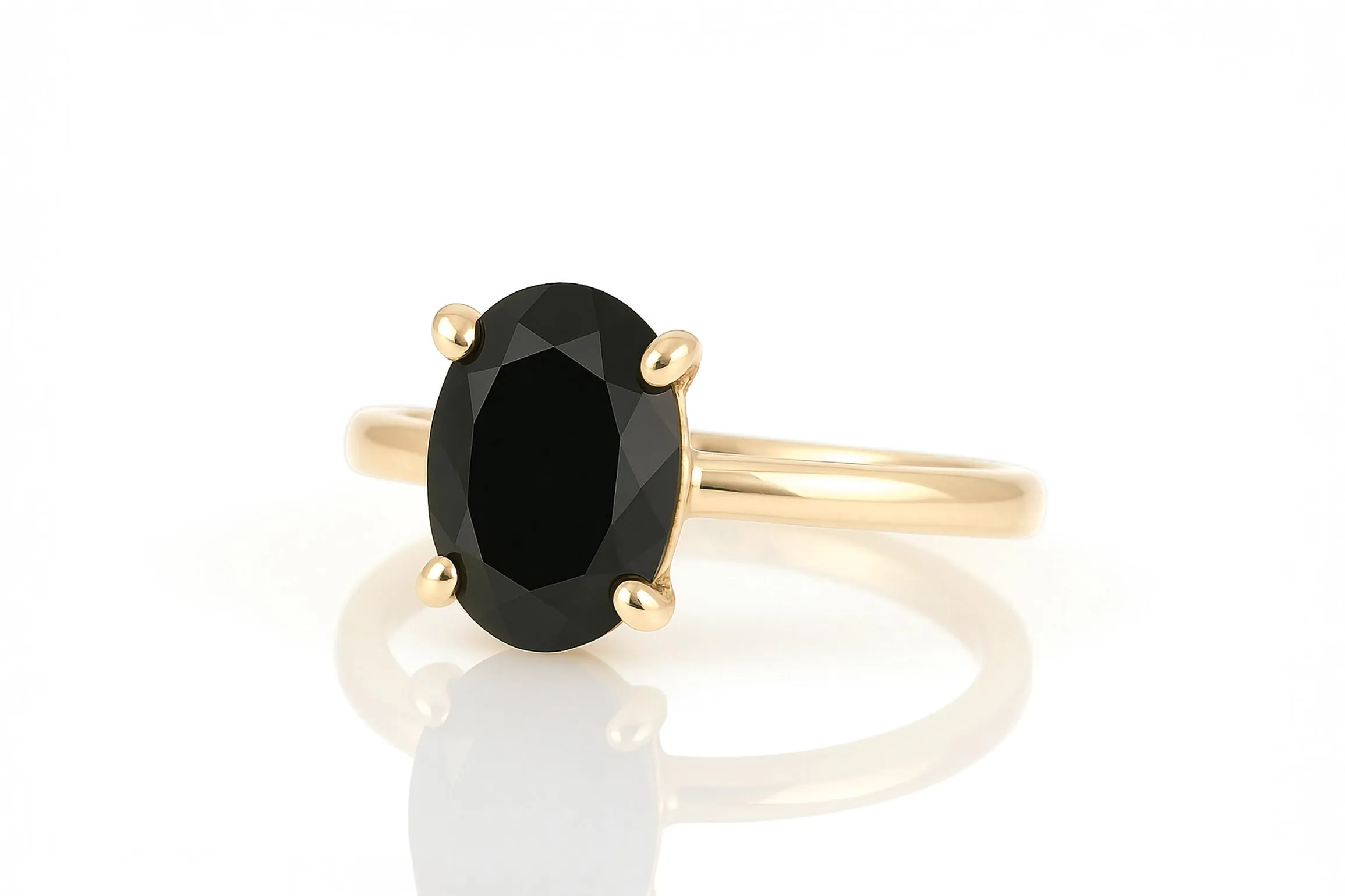 Unique Onyx Sterling Silver Rings