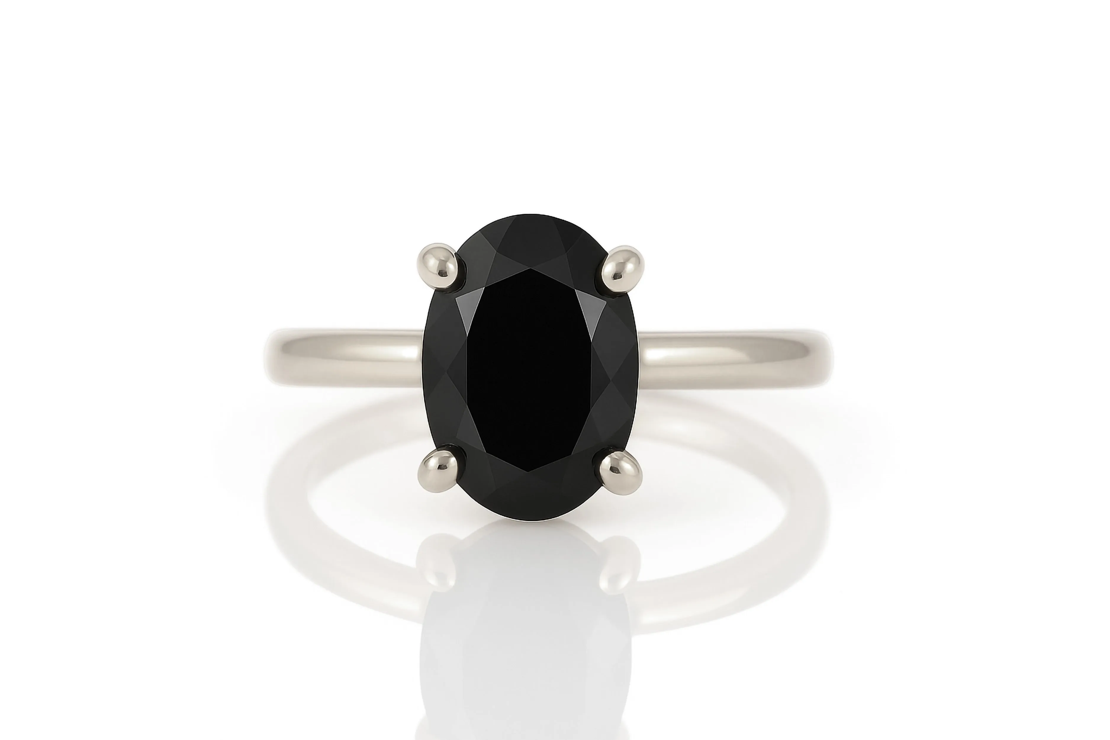 Unique Onyx Sterling Silver Rings