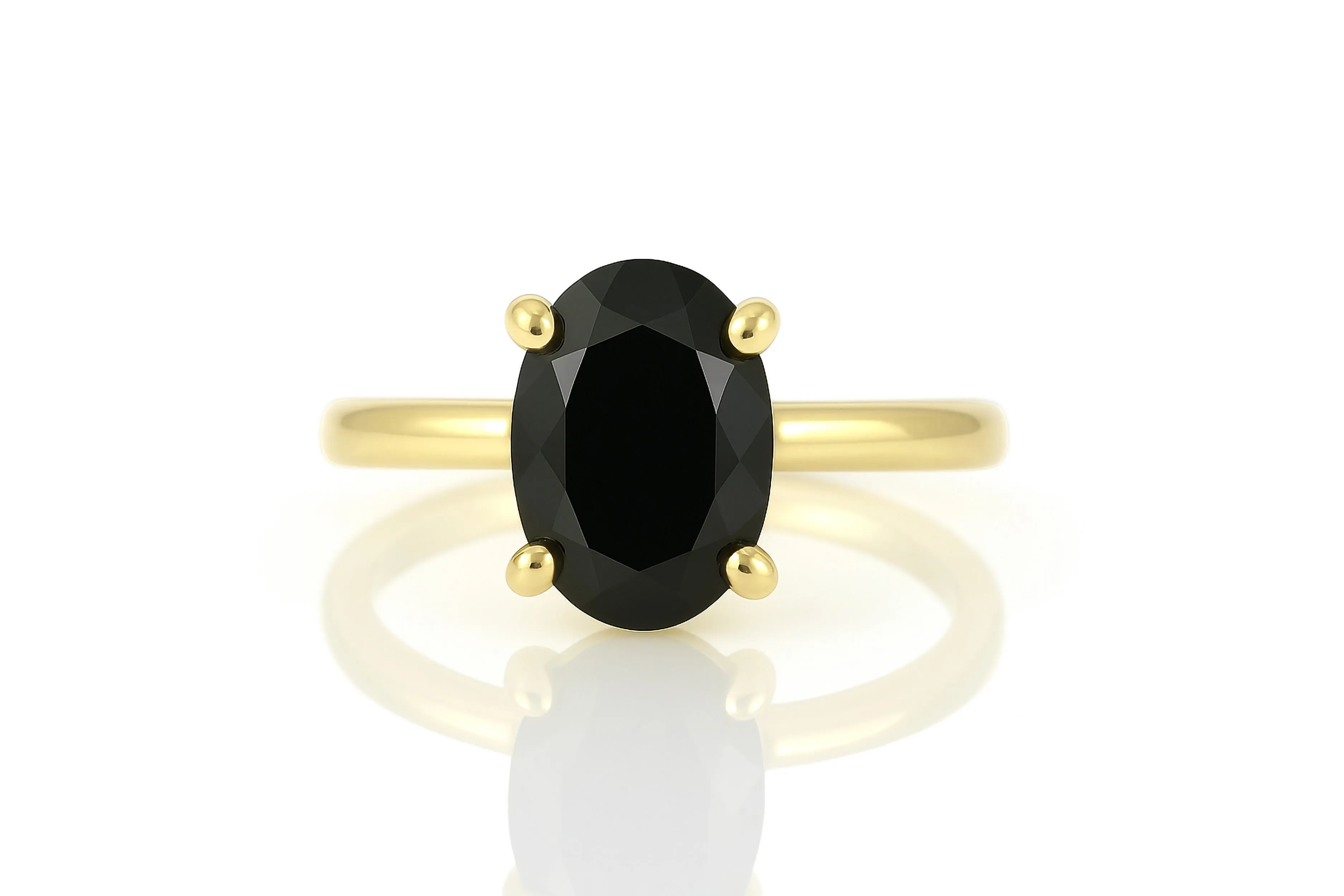Unique Onyx Sterling Silver Rings