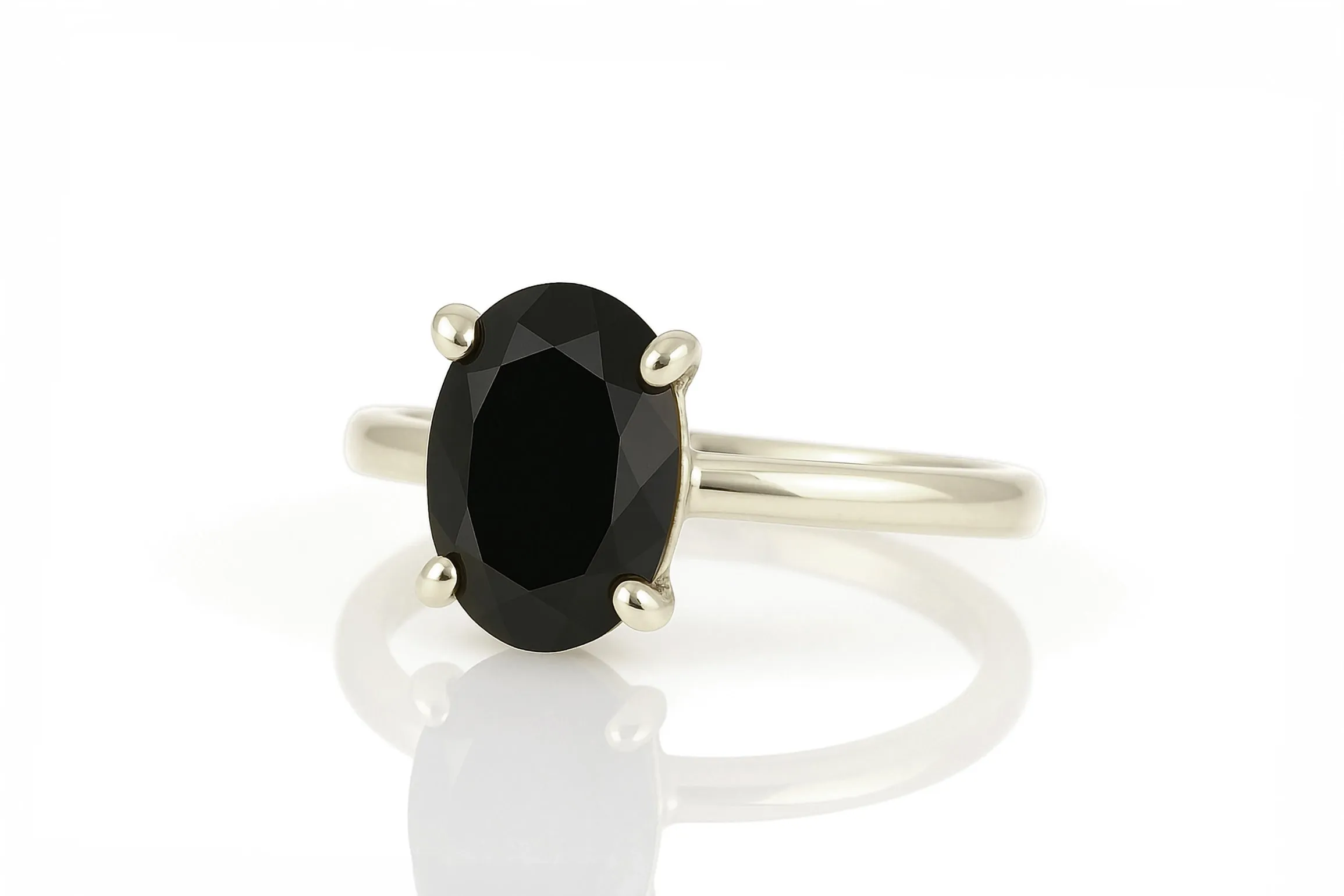 Unique Onyx Sterling Silver Rings