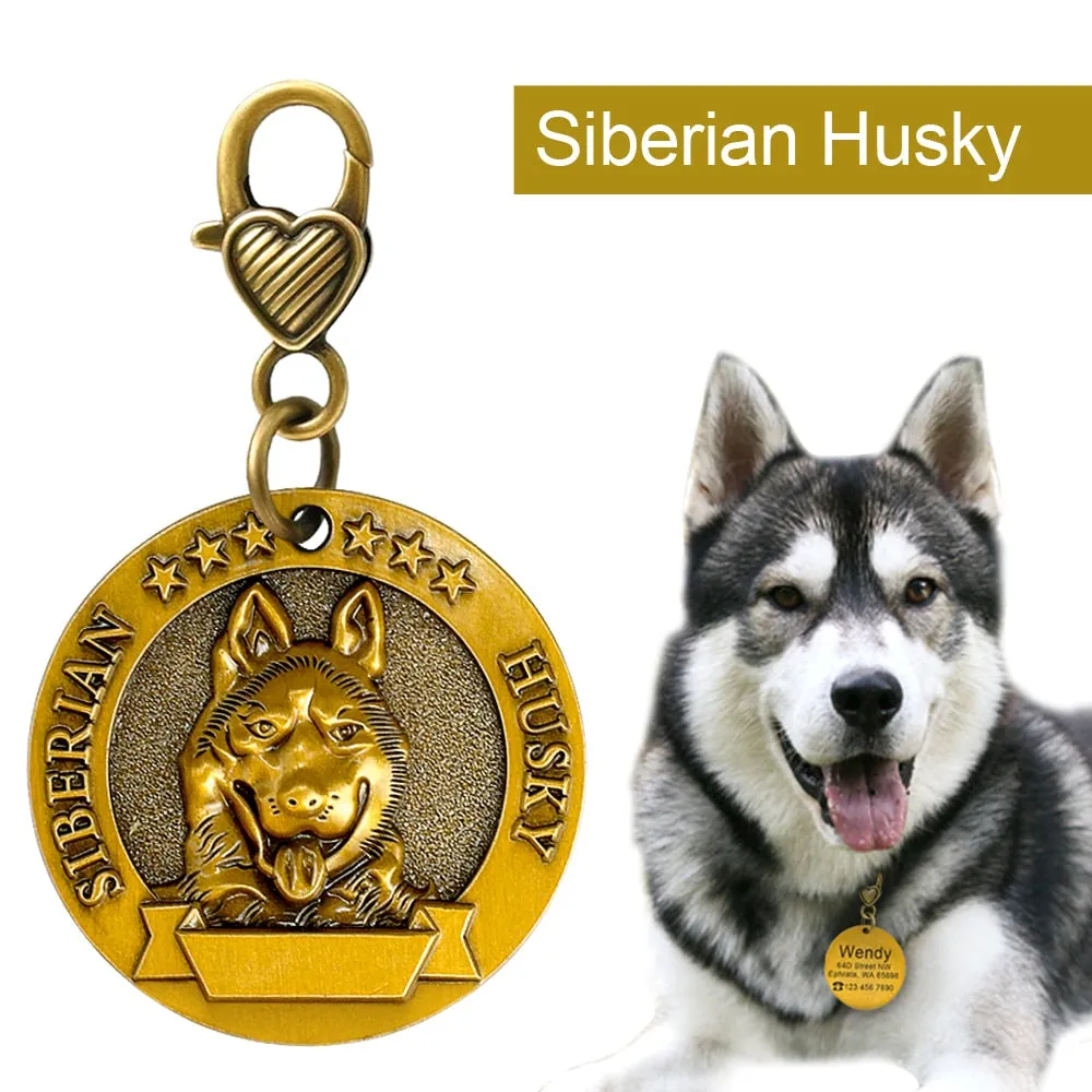 Unique Personalized Engraved Pet Cat Dog ID Tag