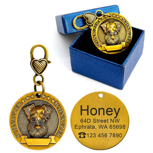 Unique Personalized Engraved Pet Cat Dog ID Tag