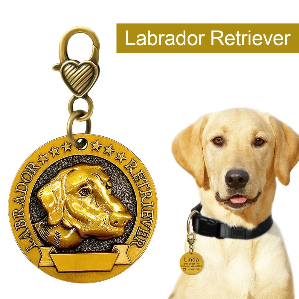 Unique Personalized Engraved Pet Cat Dog ID Tag