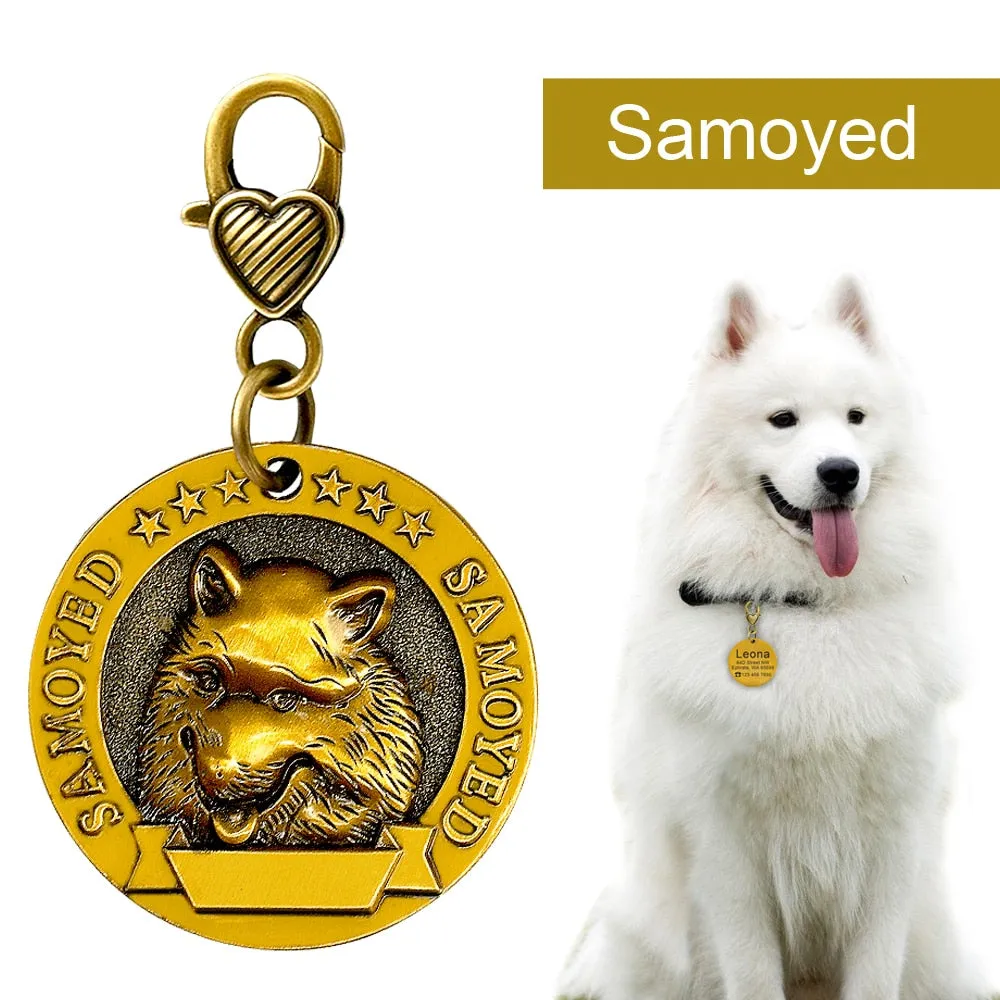 Unique Personalized Engraved Pet Cat Dog ID Tag