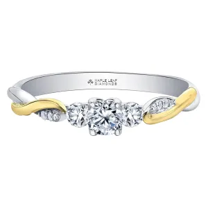 Unique Three-Stone Canadian Diamond Ring