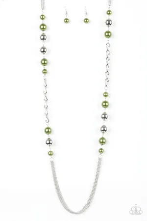 Uptown Talker Green Paparazzi Necklace