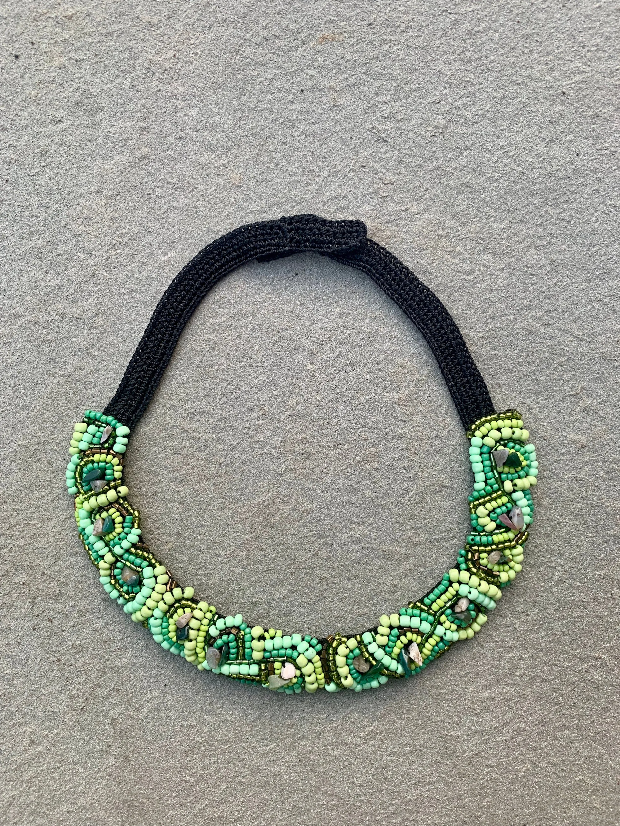 Van Gogh Necklace Green