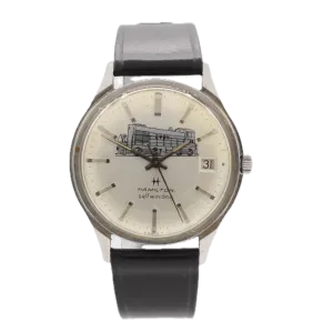 Vintage 1969 Hamilton CVRY Railway Men's Automatic Wristwatch Swiss Steel