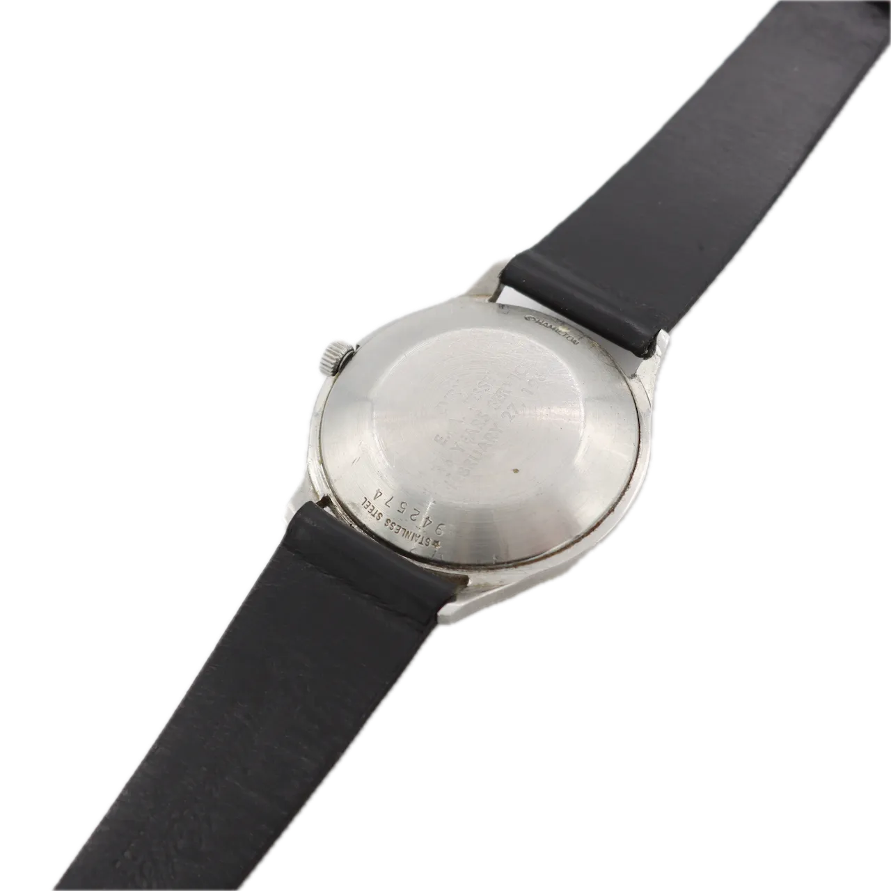 Vintage 1969 Hamilton CVRY Railway Men's Automatic Wristwatch Swiss Steel