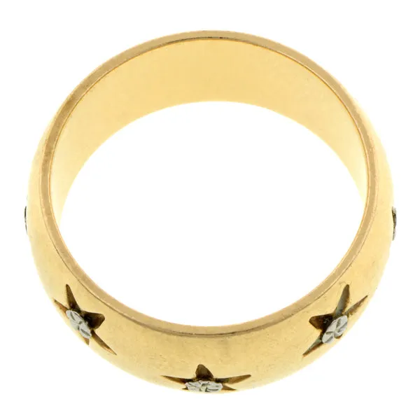 Vintage Patterned Wedding Band