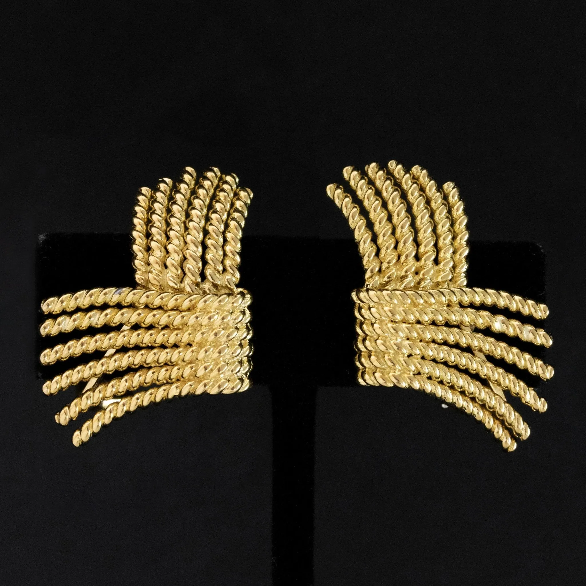 Vintage V Rope Earrings, Schlumberger for Tiffany & Co.