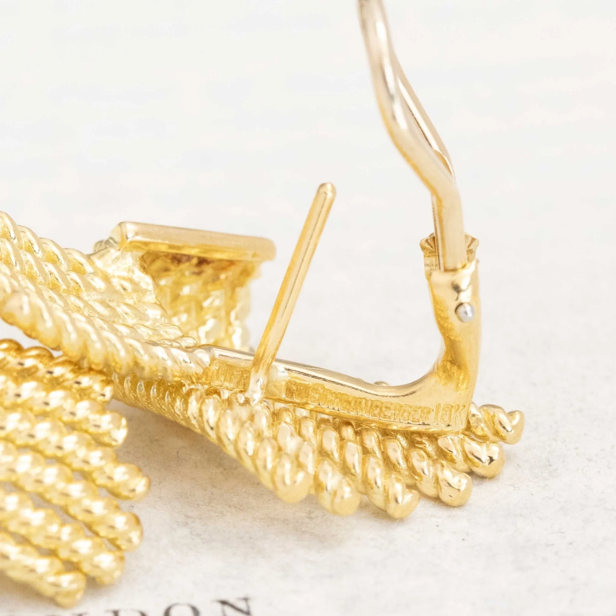Vintage V Rope Earrings, Schlumberger for Tiffany & Co.