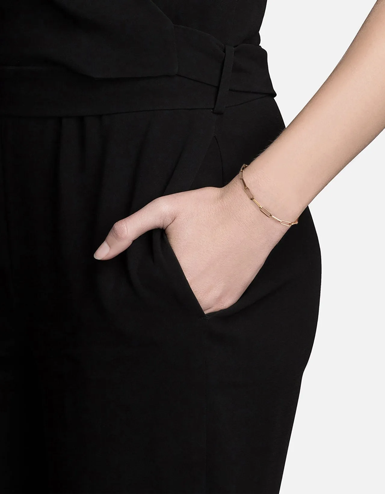 Volt Link Bracelet, Gold Vermeil