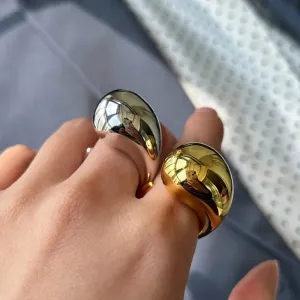 Water Drop Ring Woman Europe America  Luxury Jewelry