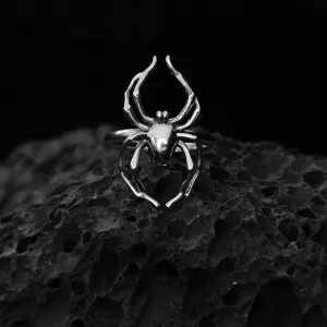 Web of Darkness: Handcrafted Gothic Ring