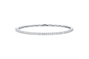 White Gold Diamond Bangle