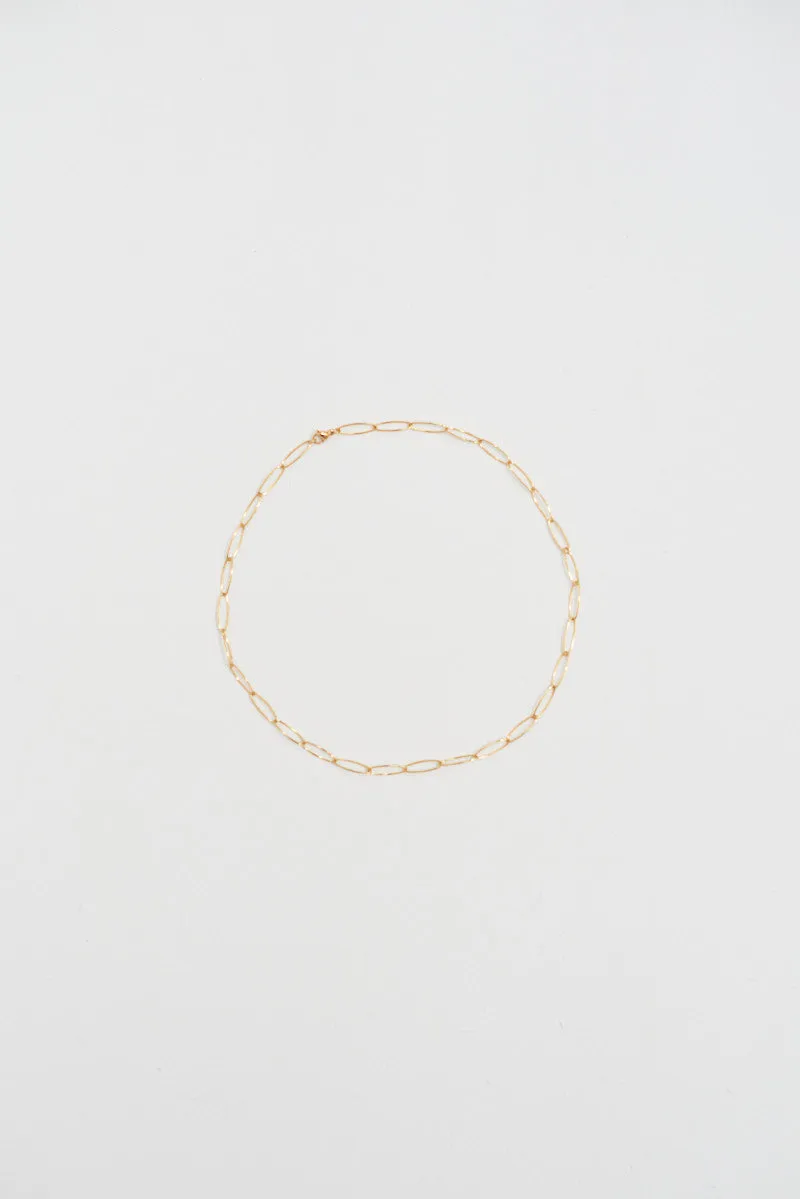 Wide Chain Necklace - Gold
