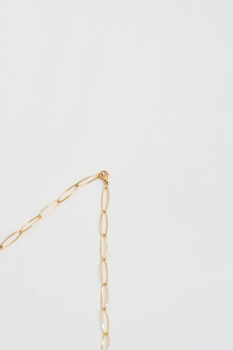Wide Chain Necklace - Gold