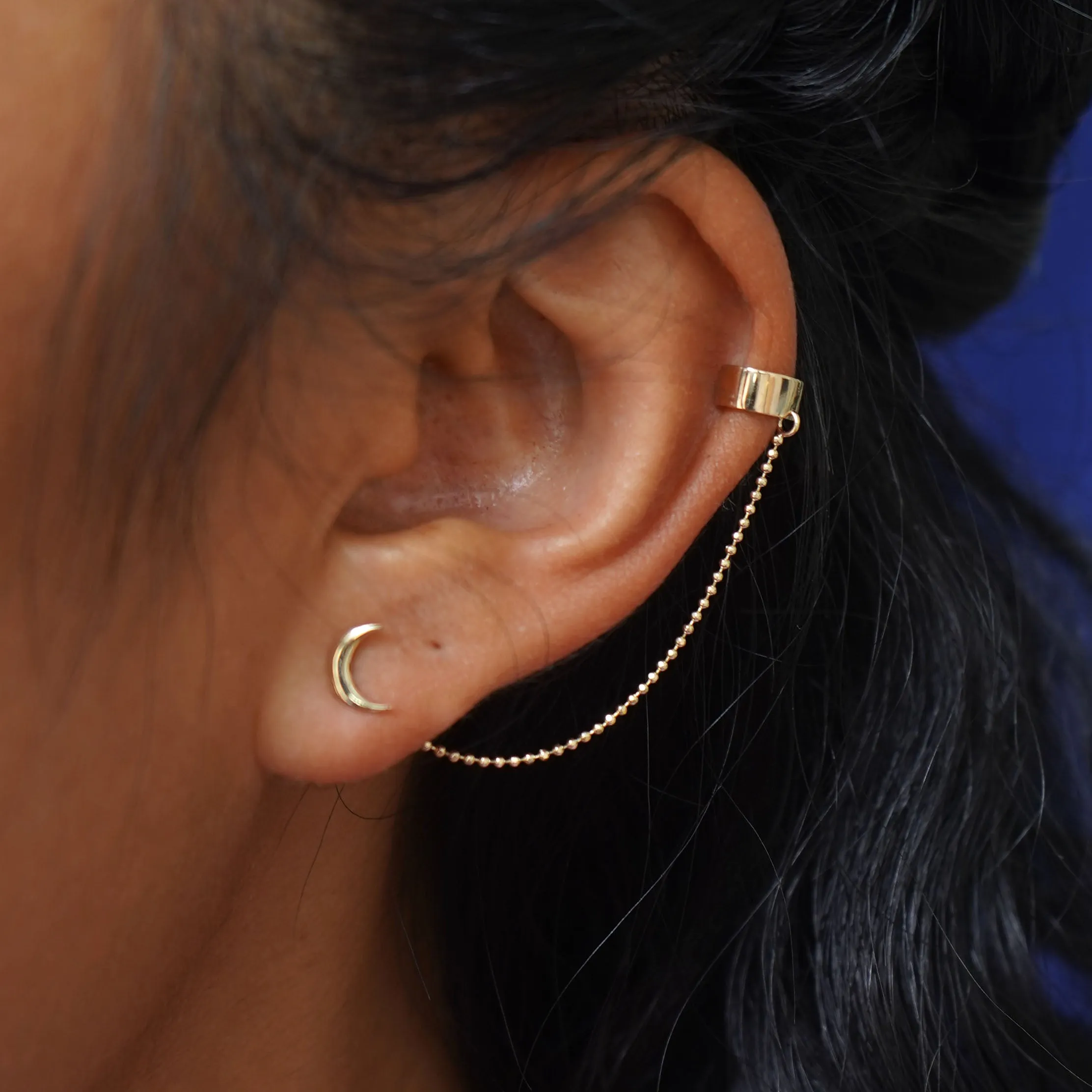Wide Cuff With Chain
