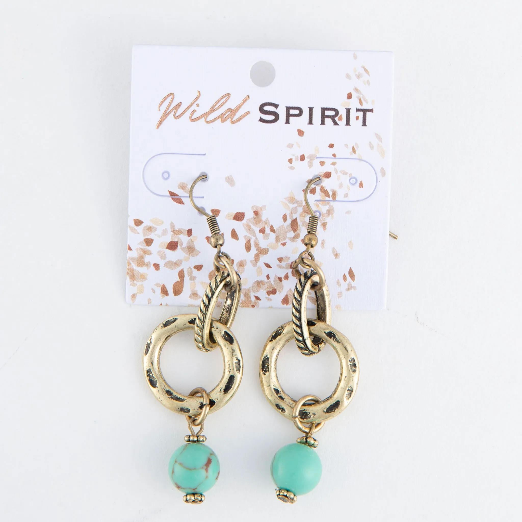 Wild Spirit Stone Ring Earrings