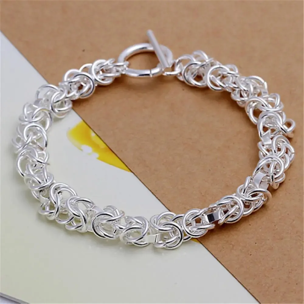 Women Gifts Bracelet Chains Stainless Steel 3 Color Set Bracelets Bangles Accessory Bracelets